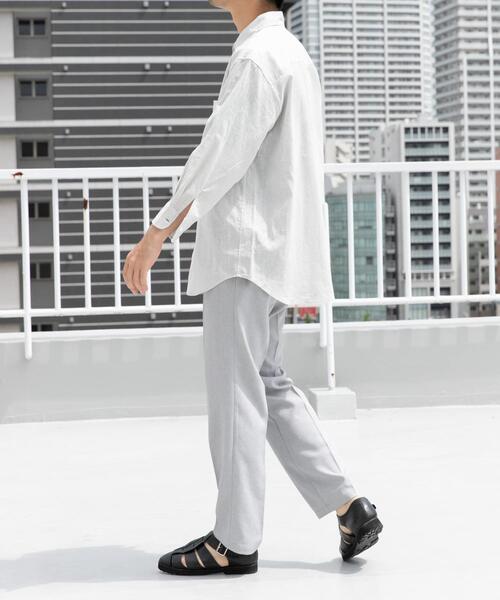 URBAN RESEARCH ROSSO MEN(アーバンリサーチロッソメン)の「『WEB限定』『セットアップ対応』パナマ風ストレートパンツ(その他パンツ・メンズ・ブラック/モカ/ネイビー/グレー系その他・LARGE/MEDIUM)」の11枚目の写真