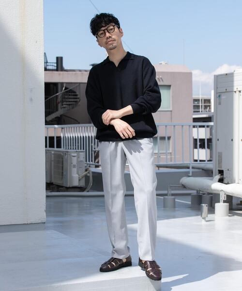 URBAN RESEARCH ROSSO MEN(アーバンリサーチロッソメン)の「『WEB限定』『セットアップ対応』パナマ風ストレートパンツ(その他パンツ・メンズ・ブラック/モカ/ネイビー/グレー系その他・LARGE/MEDIUM)」の16枚目の写真