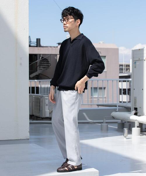 URBAN RESEARCH ROSSO MEN(アーバンリサーチロッソメン)の「『WEB限定』『セットアップ対応』パナマ風ストレートパンツ(その他パンツ・メンズ・ブラック/モカ/ネイビー/グレー系その他・LARGE/MEDIUM)」の17枚目の写真