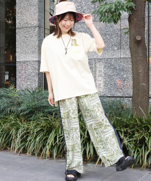 チチカカ(チチカカ)の「サイドラインパターンパンツ(その他パンツ・レディース・カーキ/ブラック/マスタード・FREE)」の6枚目の写真