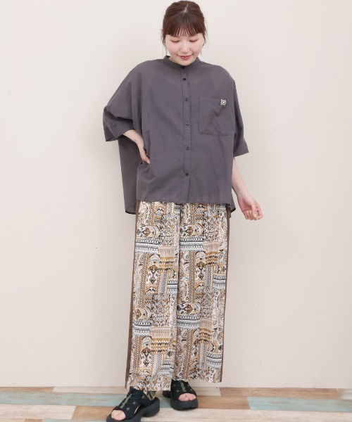 チチカカ(チチカカ)の「サイドラインパターンパンツ(その他パンツ・レディース・カーキ/ブラック/マスタード・FREE)」の7枚目の写真