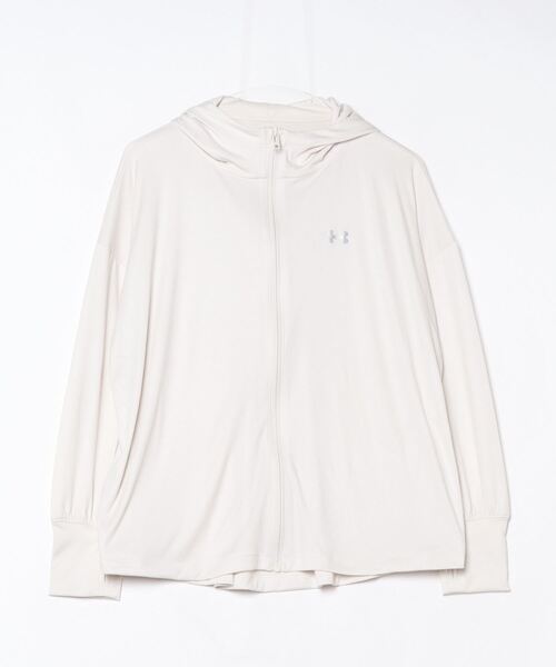 UNDER ARMOUR フルジップフーディー ジャ ホワイトベージュ UNDER ARMOUR 【50％OFF】公式 アンダーアーマー UA アポロ