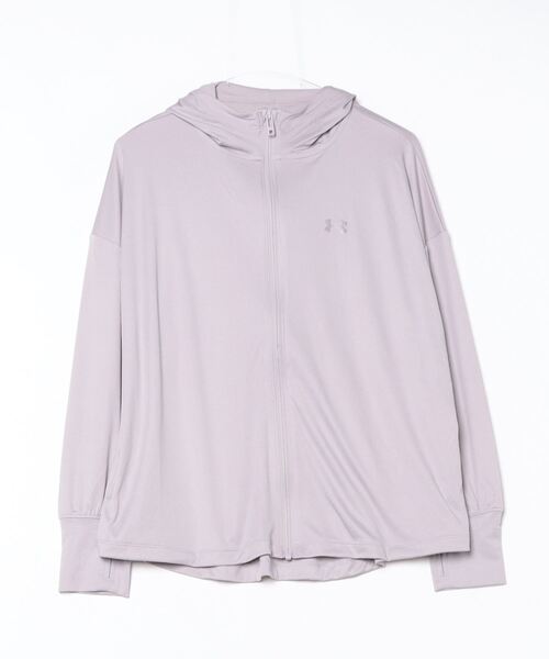 UNDER ARMOUR(アンダーアーマー)の「アンダーアーマー UAUVプロテクション フルジップ フーディー(パーカー・レディース・スモークピンク/オフホワイト・S/M/L)」の2枚目の写真