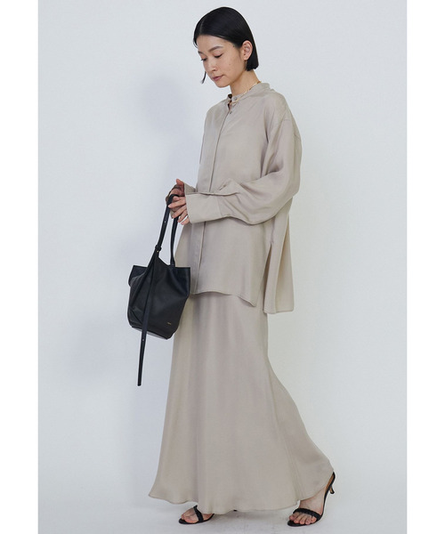 1er Arrondissement（プルミエアロンディスモン）の「【新色追加】キュプラフィブリルシャツ（シャツ/ブラウス・レディース・ベージュ/ベージュ系その他/ブラウン系その他4・36/38）」の9枚目の写真