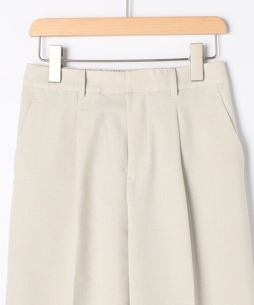 NOLLEY'S LIGHT(ノーリーズライト)の「《セットアップ対応》リサイクルリネンライク ワンタックセミワイドパンツ(その他パンツ・レディース・ネイビー/ベージュ・36/38)」の17枚目の写真