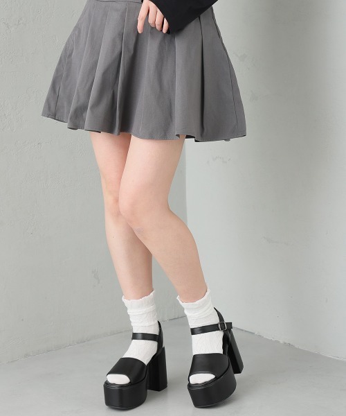DEMETER(デメテル)の「【新色追加】厚底 太ヒール アンクルストラップサンダル(サンダル・レディース・ブラック/アイボリー/ブラウン/パイソン・LL/L/M/S)」の10枚目の写真