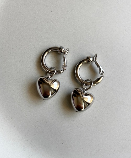 tone（トーン）の「【As】【金属アレルギー対応】NO.178  チャンキーフープ×銅玉　イヤリング（ニッケルフリー）(MA)（イヤリング・レディース・ゴールド/シルバー/ゴールド系2/シルバー系2・FREE）」の12枚目の写真