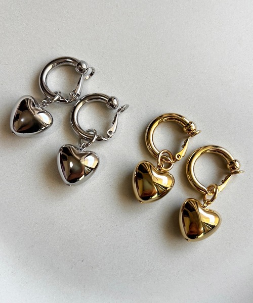 tone（トーン）の「【As】【金属アレルギー対応】NO.178  チャンキーフープ×銅玉　イヤリング（ニッケルフリー）(MA)（イヤリング・レディース・ゴールド/シルバー/ゴールド系2/シルバー系2・FREE）」の13枚目の写真