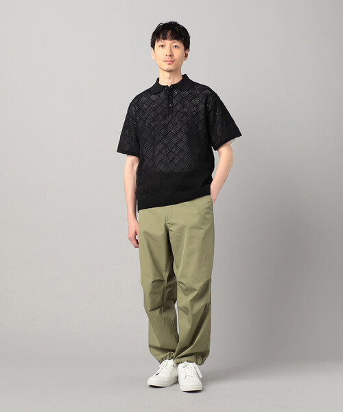 COMME CA MEN(コムサメン)の「メッシュ編み ニットポロ(ニット/セーター・メンズ・ブラック・M/L)」の2枚目の写真
