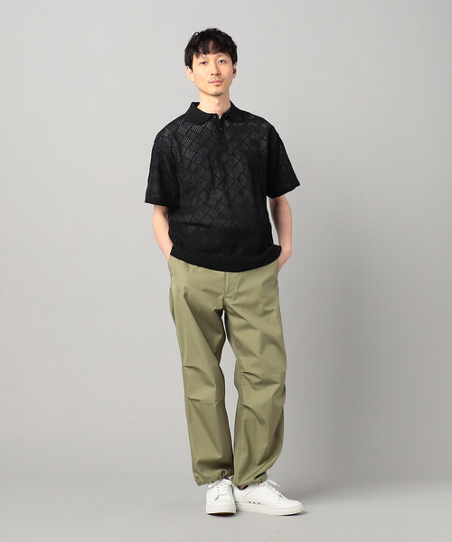 COMME CA MEN(コムサメン)の「メッシュ編み ニットポロ(ニット/セーター・メンズ・ブラック・M/L)」の3枚目の写真