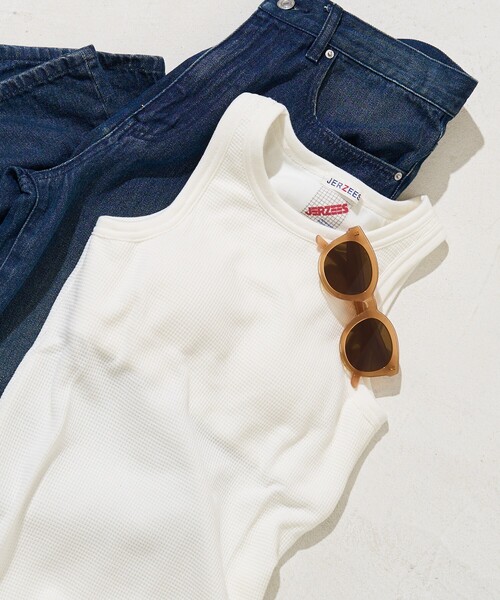 FREAK'S STORE(フリークスストア)の「JERZEES × FREAK'S STORE/ジャージーズ 限定展開 別注 2pack TEE・Tank top(2シャツ・タンクトップ)(Tシャツ/カットソー・レディース・ブラック/ホワイト/チャコールグレー/グレー・LARGE/MEDIUM/SMALL)」の20枚目の写真