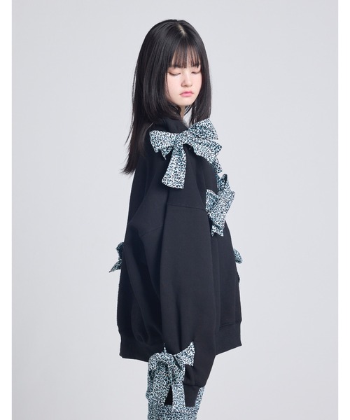 Little sunny bite（リトルサニーバイト）の「leopard sweat top（スウェット・レディース・ピンク/ブラック/ヘザーグレー・SMALL/MEDIUM）」の7枚目の写真