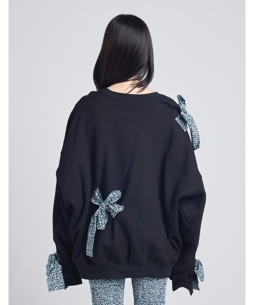 Little sunny bite（リトルサニーバイト）の「leopard sweat top（スウェット・レディース・ピンク/ブラック/ヘザーグレー・SMALL/MEDIUM）」の8枚目の写真