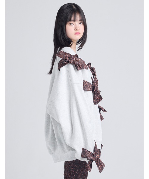 Little sunny bite（リトルサニーバイト）の「leopard sweat top（スウェット・レディース・ピンク/ブラック/ヘザーグレー・SMALL/MEDIUM）」の17枚目の写真