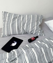 CERCA（チェルカ）の「【 somni / ソニ 】ボーダー ストライプ デザイン アート柄 枕カバー ピローケース（寝具）」