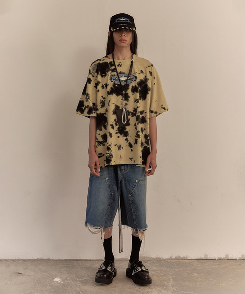 LIBERE(リベーレ)の「LIBERE リベーレ / WORK HALF PANTS ワイドシルエットペインターハーフパンツ / 251312-251313(デニムパンツ・メンズ・ブラック/ブルー・MEDIUM/SMALL/LARGE)」の21枚目の写真