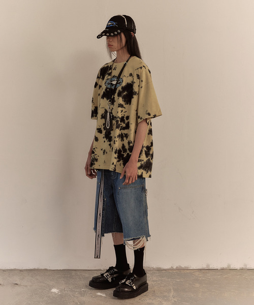 LIBERE(リベーレ)の「LIBERE リベーレ / WORK HALF PANTS ワイドシルエットペインターハーフパンツ / 251312-251313(デニムパンツ・メンズ・ブラック/ブルー・MEDIUM/SMALL/LARGE)」の20枚目の写真