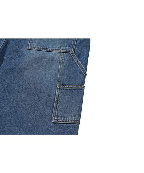 LIBERE(リベーレ)の「LIBERE リベーレ / WORK HALF PANTS ワイドシルエットペインターハーフパンツ / 251312-251313(デニムパンツ・メンズ・ブラック/ブルー・MEDIUM/SMALL/LARGE)」の7枚目の写真