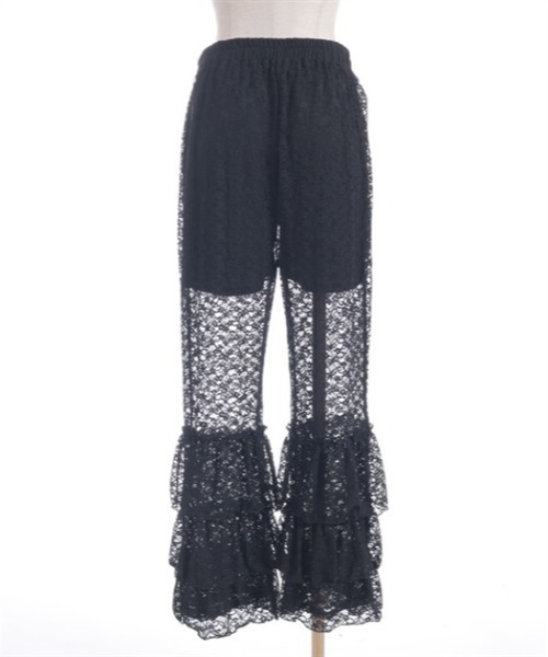 axes femme（アクシーズファム）の「ペチパン付レースレギンス（その他パンツ・レディース・ブラック/ホワイト・FREE）」の12枚目の写真