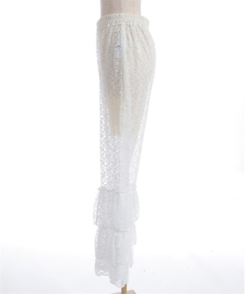 axes femme（アクシーズファム）の「ペチパン付レースレギンス（その他パンツ・レディース・ブラック/ホワイト・FREE）」の5枚目の写真