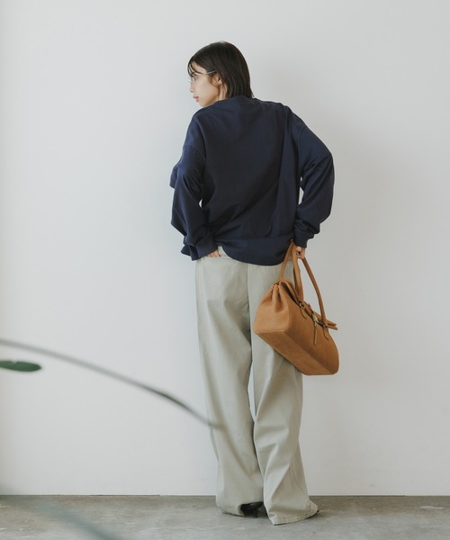 KUME(クメ)の「KUME/クメ Semi Wide Cargo Work Denim Pants デニム 秋物 秋服 2026年秋冬(デニムパンツ・レディース・オリーブ・S/M/L)」の14枚目の写真