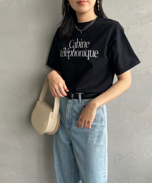 タグ付き未使用シンゾーン キャビンテレフォンTシャツネイビー紺 タグ付き未使用シンゾーン キャビンテレフォンTシャツネイビー紺