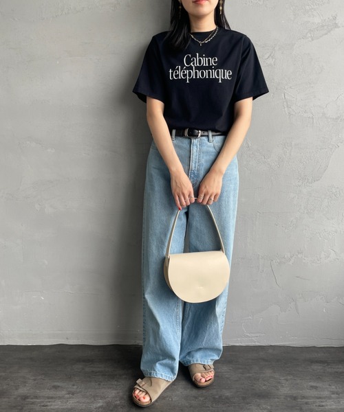 THE SHINZONE（ザ　シンゾーン）の「[THE SHINZONE/ザ シンゾーン] キャビン テレフォン Tシャツ（Tシャツ/カットソー・レディース・ホワイト/ブラック・0）」の16枚目の写真