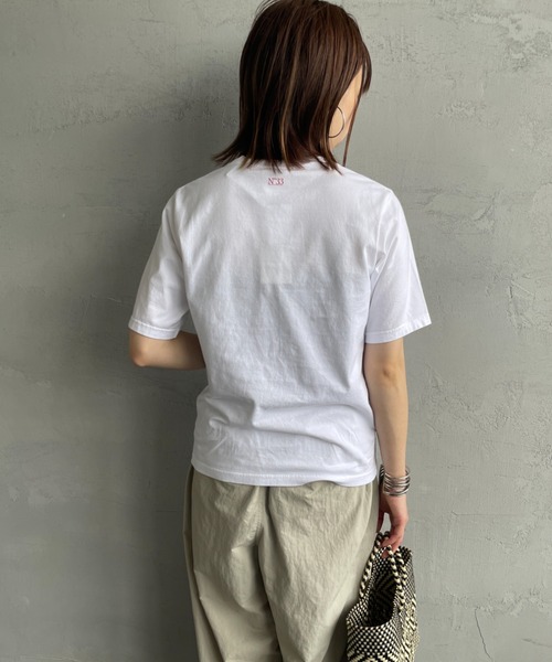 THE SHINZONE（ザ　シンゾーン）の「[THE SHINZONE/ザ シンゾーン] キャビン テレフォン Tシャツ（Tシャツ/カットソー・レディース・ホワイト/ブラック・0）」の10枚目の写真