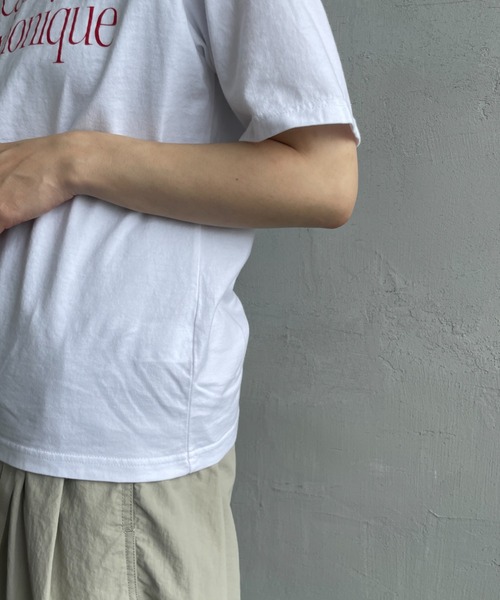 THE SHINZONE（ザ　シンゾーン）の「[THE SHINZONE/ザ シンゾーン] キャビン テレフォン Tシャツ（Tシャツ/カットソー・レディース・ホワイト/ブラック・0）」の13枚目の写真