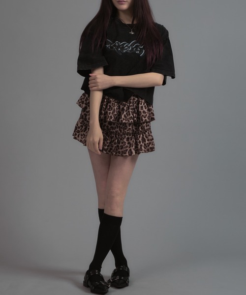 tinkerend(ティンカーエンド)の「y2k metallic SS T-shirt / y2kメタリックショート丈半袖Tシャツ(Tシャツ/カットソー・レディース・ブラック・XL/L/M)」の6枚目の写真