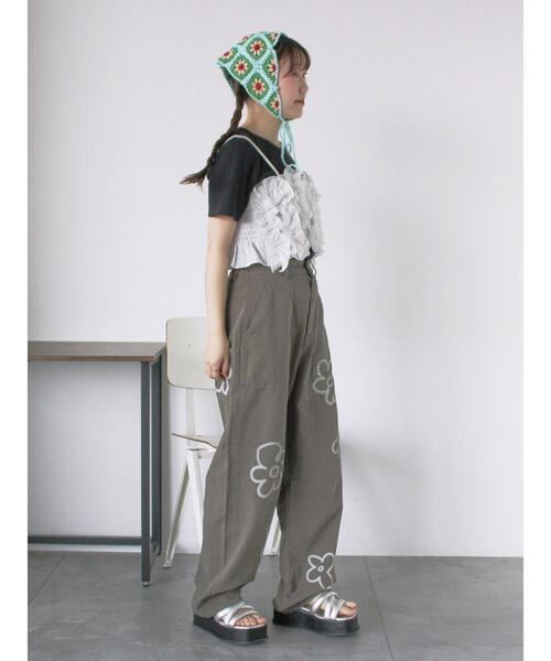 ehka sopo(エヘカソポ)の「柄アソートリブクルーカットソー(Tシャツ/カットソー・レディース・キナリ/モカ/オフホワイト/ブラック・F)」の18枚目の写真