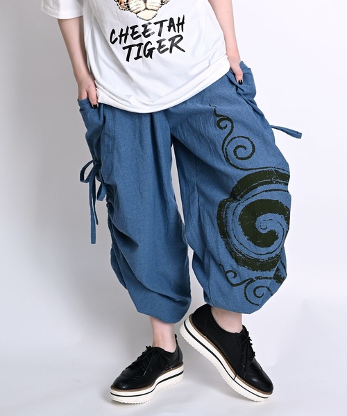 MARAI(マーライ)の「サルエルパンツ アラジンパンツ バルーンパンツ イージーパンツ(その他パンツ・メンズ・オレンジ/ブラウン/グリーン/ブラック/パープル/ブルー/ネイビー系/ピンク・FREE)」の5枚目の写真