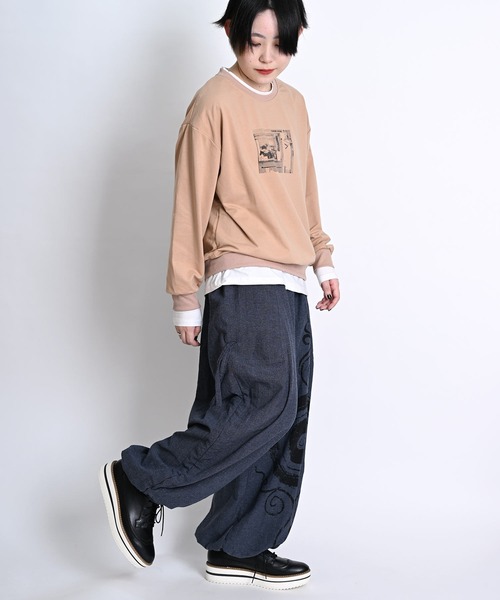MARAI(マーライ)の「サルエルパンツ アラジンパンツ バルーンパンツ イージーパンツ(その他パンツ・メンズ・オレンジ/ブラウン/グリーン/ブラック/パープル/ブルー/ネイビー系/ピンク・FREE)」の19枚目の写真