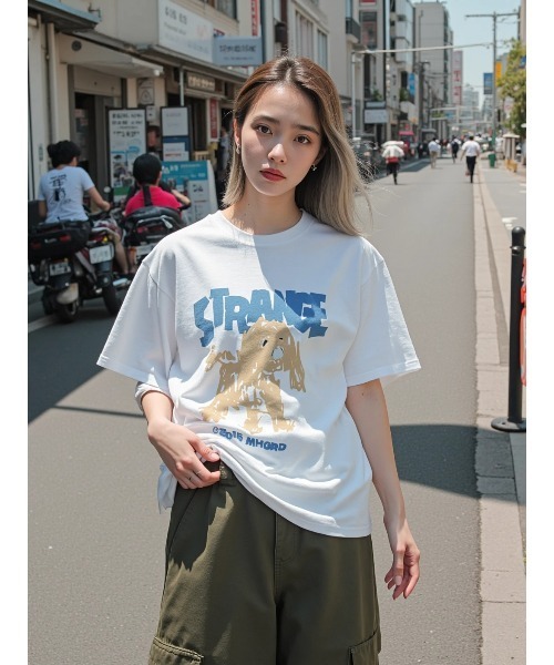 mahagrid/マハグリッド』STRANGE PUPPY TEE/ストレンジパピー T