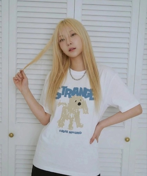 MAHAGRID(マハグリッド)の「『mahagrid/マハグリッド』STRANGE PUPPY TEE/ストレンジパピー Tシャツ(Tシャツ/カットソー・メンズ・チャコールグレー/ホワイト・L/M/S)」の20枚目の写真