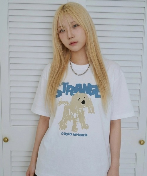 MAHAGRID(マハグリッド)の「『mahagrid/マハグリッド』STRANGE PUPPY TEE/ストレンジパピー Tシャツ(Tシャツ/カットソー・メンズ・チャコールグレー/ホワイト・L/M/S)」の21枚目の写真