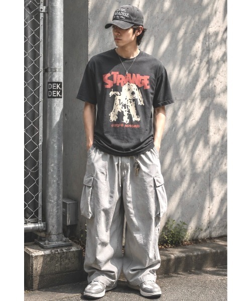 MAHAGRID(マハグリッド)の「『mahagrid/マハグリッド』STRANGE PUPPY TEE/ストレンジパピー Tシャツ(Tシャツ/カットソー・メンズ・チャコールグレー/ホワイト・L/M/S)」の15枚目の写真