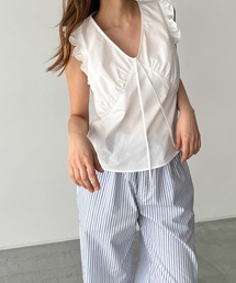 CANAL JEAN | El mar　フリルノースリブラウス(シャツ/ブラウス)