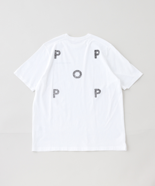 POP TRADING COMPANY(ポップトレーディングカンパニー)の「POP TRADING COMPANY / ポップトレーディングカンパニー inside logo t-shirt(Tシャツ/カットソー・メンズ・ホワイト・MEDIUM/LARGE)」の2枚目の写真