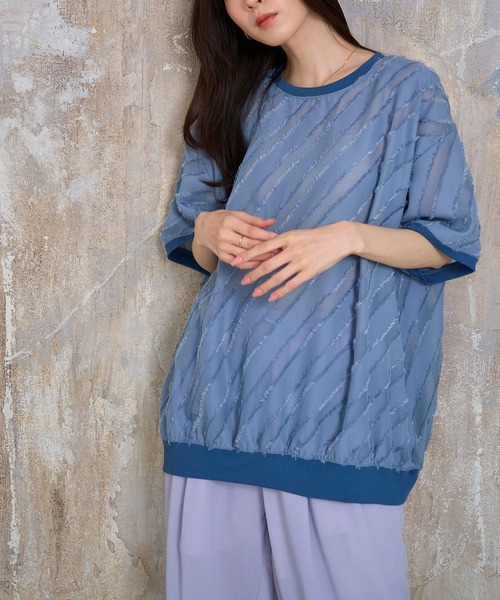 【Nora Lily】Sheer Gather Pullover(UNISEX)