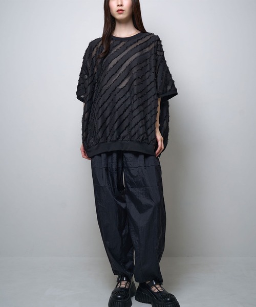 Nora Lily(ノラリリー)の「【Nora Lily】Sheer Gather Pullover(UNISEX)(その他トップス・メンズ・レッド/ライトブルー/ホワイト/ブラック・FREE)」の18枚目の写真