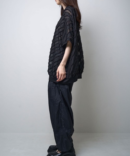 Nora Lily(ノラリリー)の「【Nora Lily】Sheer Gather Pullover(UNISEX)(その他トップス・メンズ・レッド/ライトブルー/ホワイト/ブラック・FREE)」の19枚目の写真