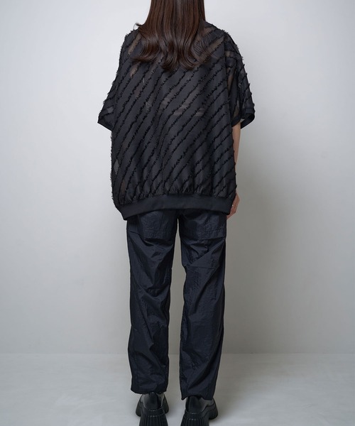 Nora Lily(ノラリリー)の「【Nora Lily】Sheer Gather Pullover(UNISEX)(その他トップス・メンズ・レッド/ライトブルー/ホワイト/ブラック・FREE)」の20枚目の写真