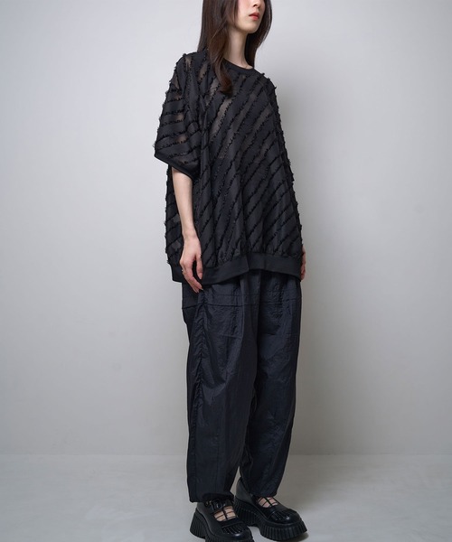 Nora Lily(ノラリリー)の「【Nora Lily】Sheer Gather Pullover(UNISEX)(その他トップス・メンズ・レッド/ライトブルー/ホワイト/ブラック・FREE)」の21枚目の写真