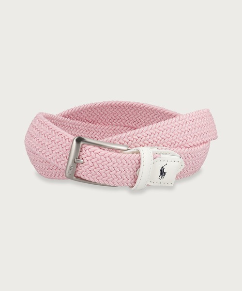 POLO RALPH LAUREN(ポロ ラルフ ローレン)の「ゴムメッシュ 32mm カジュアルベルト(ベルト・メンズ・グレー/アイボリー/ブラック/チョコ/スカイブルー/ピンク/ベージュ/ネイビー・85cm/95cm)」の8枚目の写真