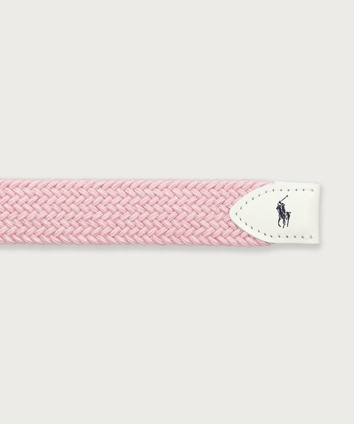 POLO RALPH LAUREN(ポロ ラルフ ローレン)の「ゴムメッシュ 32mm カジュアルベルト(ベルト・メンズ・グレー/アイボリー/ブラック/チョコ/スカイブルー/ピンク/ベージュ/ネイビー・85cm/95cm)」の21枚目の写真