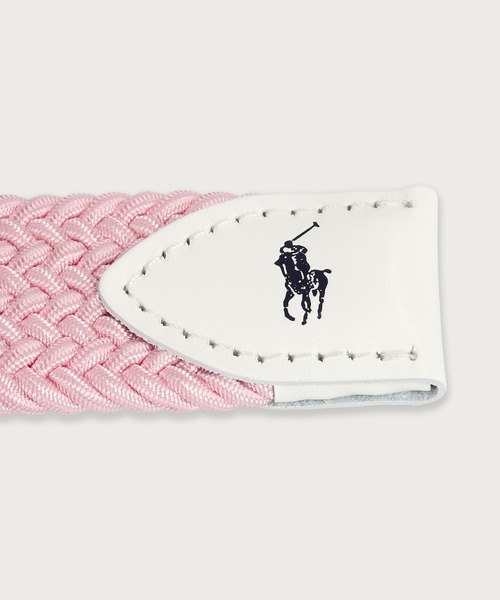 POLO RALPH LAUREN(ポロ ラルフ ローレン)の「ゴムメッシュ 32mm カジュアルベルト(ベルト・メンズ・グレー/アイボリー/ブラック/チョコ/スカイブルー/ピンク/ベージュ/ネイビー・85cm/95cm)」の20枚目の写真