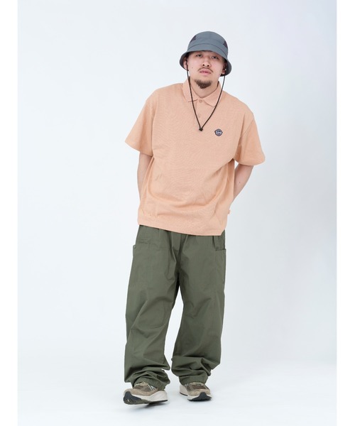 KEBOZ（ケボズ）の「BB WAPPEN S/S POLO（ポロシャツ・メンズ・ブラック/スカイブルー/グレー/ホワイト/オレンジ・L/M/S/XL/2XL）」の15枚目の写真