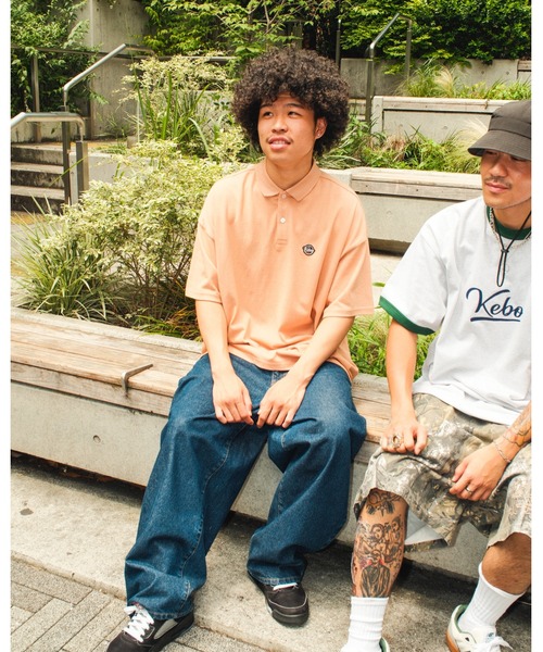 KEBOZ（ケボズ）の「BB WAPPEN S/S POLO（ポロシャツ・メンズ・ブラック/スカイブルー/グレー/ホワイト/オレンジ・L/M/S/XL/2XL）」の19枚目の写真