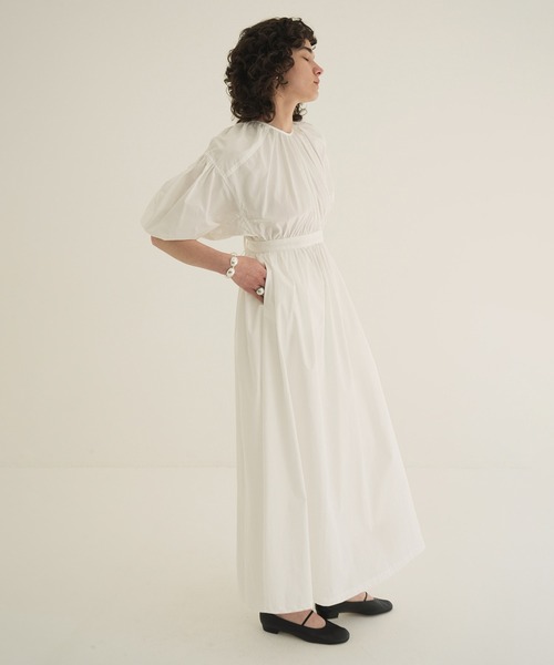 ワンピース BACK SCHOEN GATHER ONEPIECE.clane セール】BACK SCHOEN GATHER ONEPIECE（ワンピース）｜CLANE